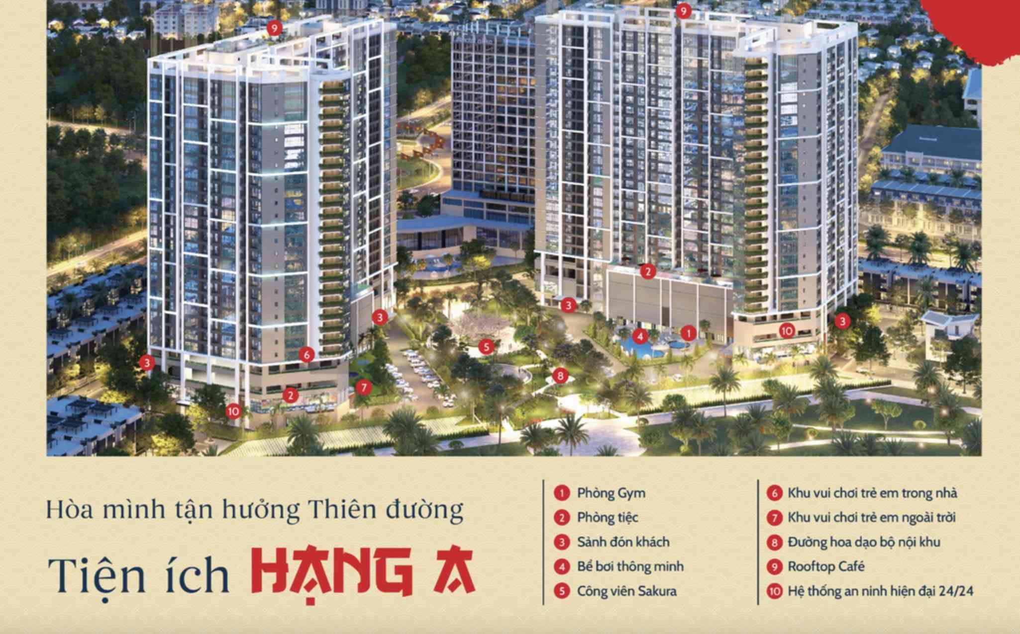 Tiện ích nội khu hiện đại của The Minato Residence